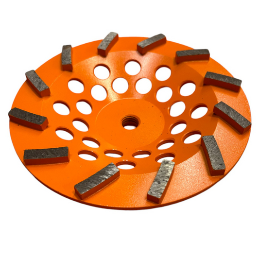 CupWheel 7" Orange Extra Soft Bond 12 Segments